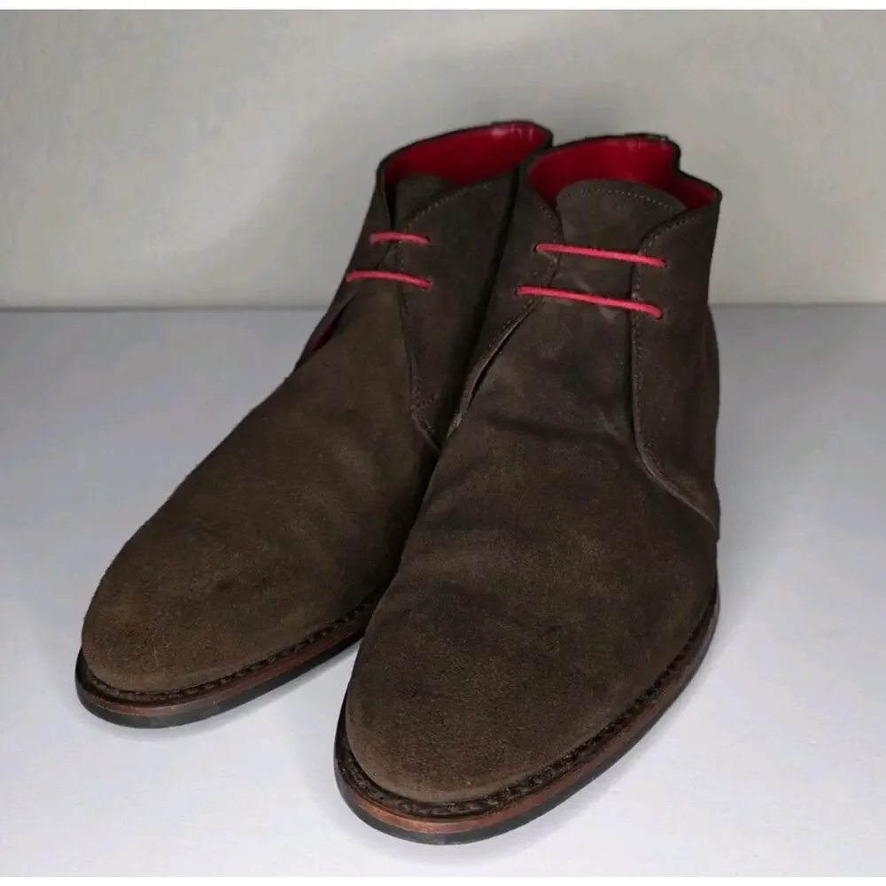 Rye 51 Men's Suede Chukka Boots Size 10 Goodyear Welt Rare Luxury Designer Shoes